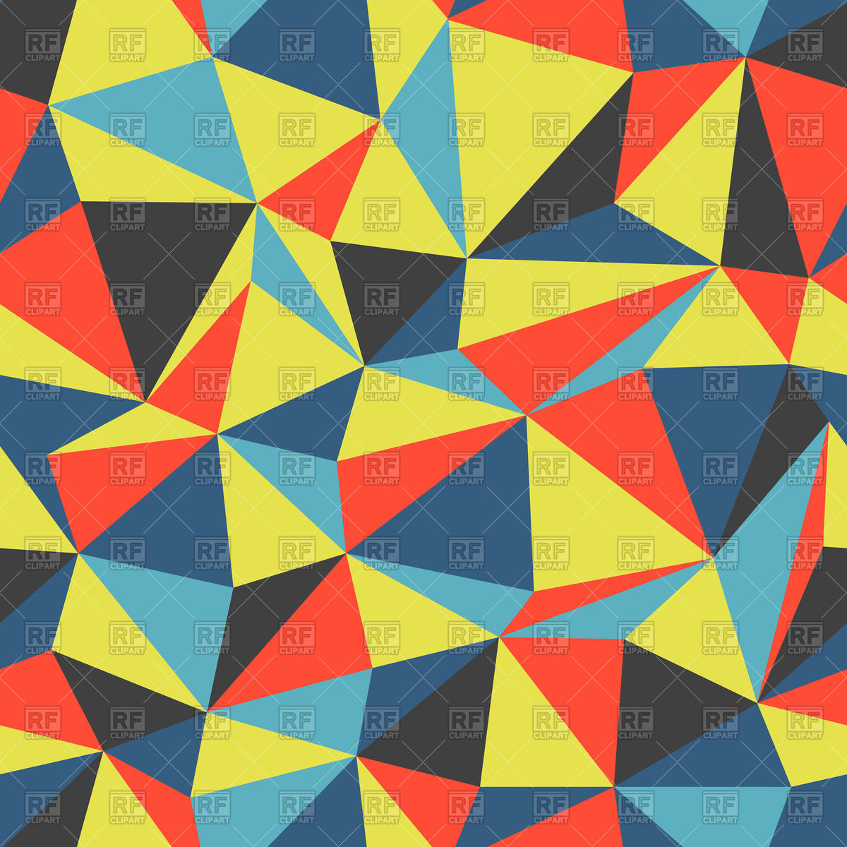 Colorful Seamless Polygonal Pattern Vector Image Of Backgrounds 1200x1200 Colorful Seamless Polygonal Pattern Vector Image Of Backgrounds