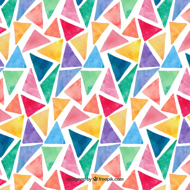 Colorful Watercolor Triangles Pattern Vector Free Download 626x626 Colorful Watercolor Triangles Pattern Vector Free Download