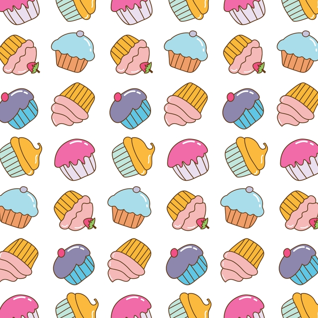 Cute Colorful Cake Pattern Vector, Food, Wallpaper, Vector Png 640x640 Cute Colorful Cake Pattern Vector, Food, Wallpaper, Vector Png