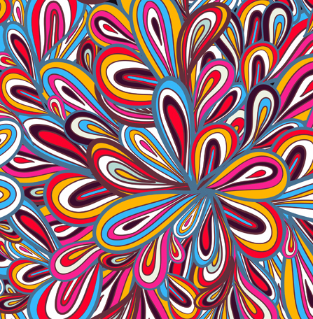 Elements Of Colorful Floral Seamless Pattern Design Vector Free 447x456 Elements Of Colorful Floral Seamless Pattern Design Vector Free