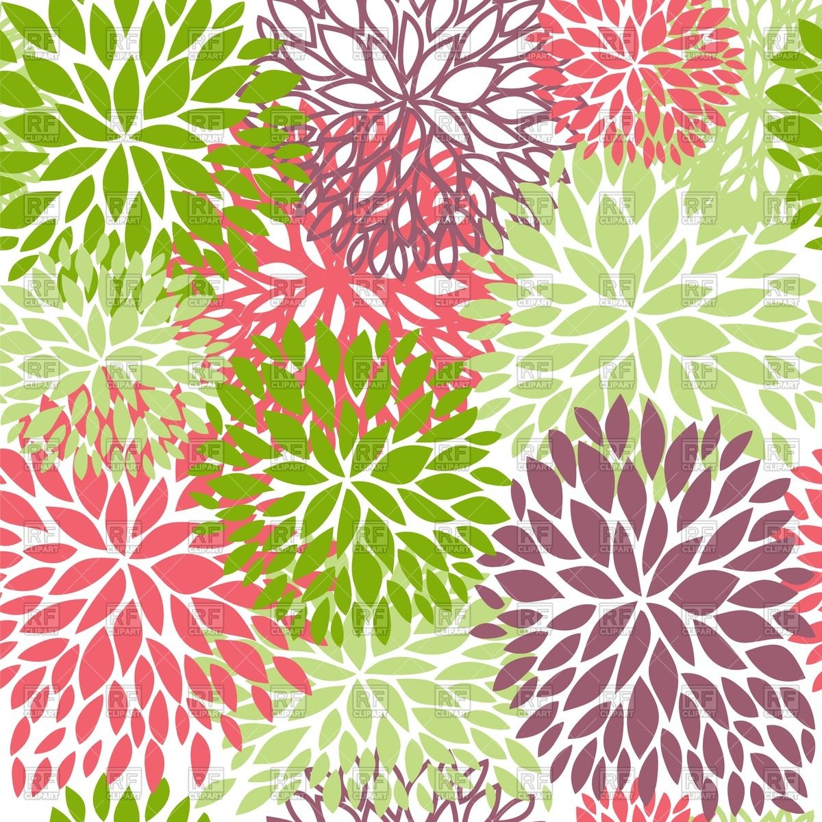 Floral Seamless Colorful Pattern Vector Image Of Backgrounds 1200x1200 Floral Seamless Colorful Pattern Vector Image Of Backgrounds