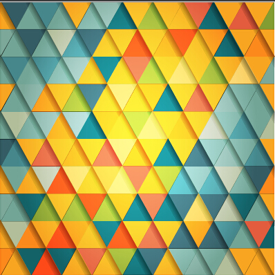 Shiny Colored Triangle Pattern Vector Free Download 398x398 Shiny Colored Triangle Pattern Vector Free Download