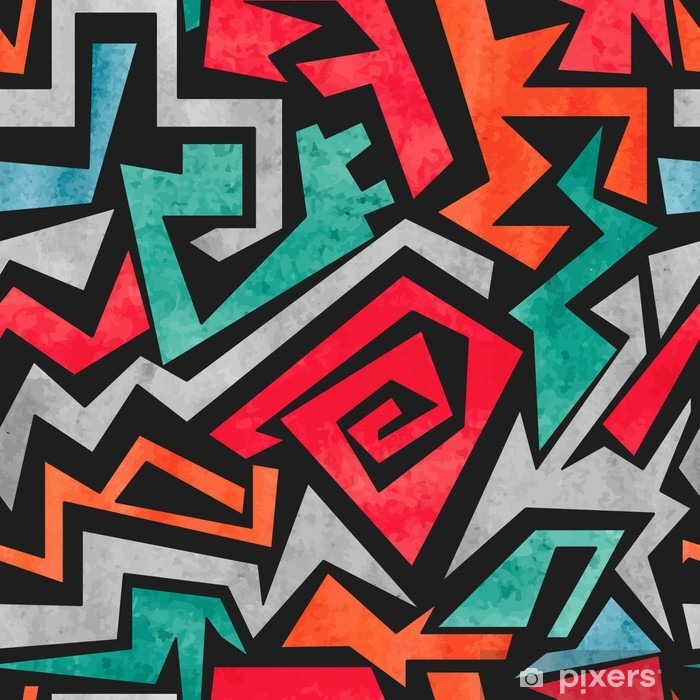 Watercolor Graffiti Seamless Pattern Vector Colorful Geometric 700x700 Watercolor Graffiti Seamless Pattern Vector Colorful Geometric