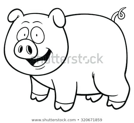 Pig Coloring Vector Illustration Of Cartoon Pig Coloring Book 450x414 Pig Coloring Vector Illustration Of Cartoon Pig Coloring Book