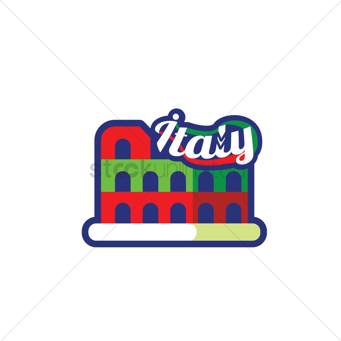 1300x1300 Colosseum Vector Image