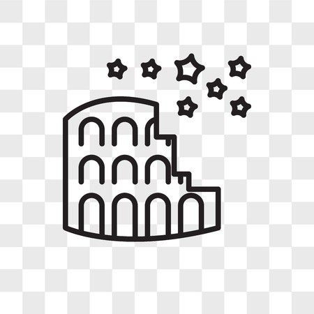 450x450 Colosseum Vector Icon Isolated On Transparent Background