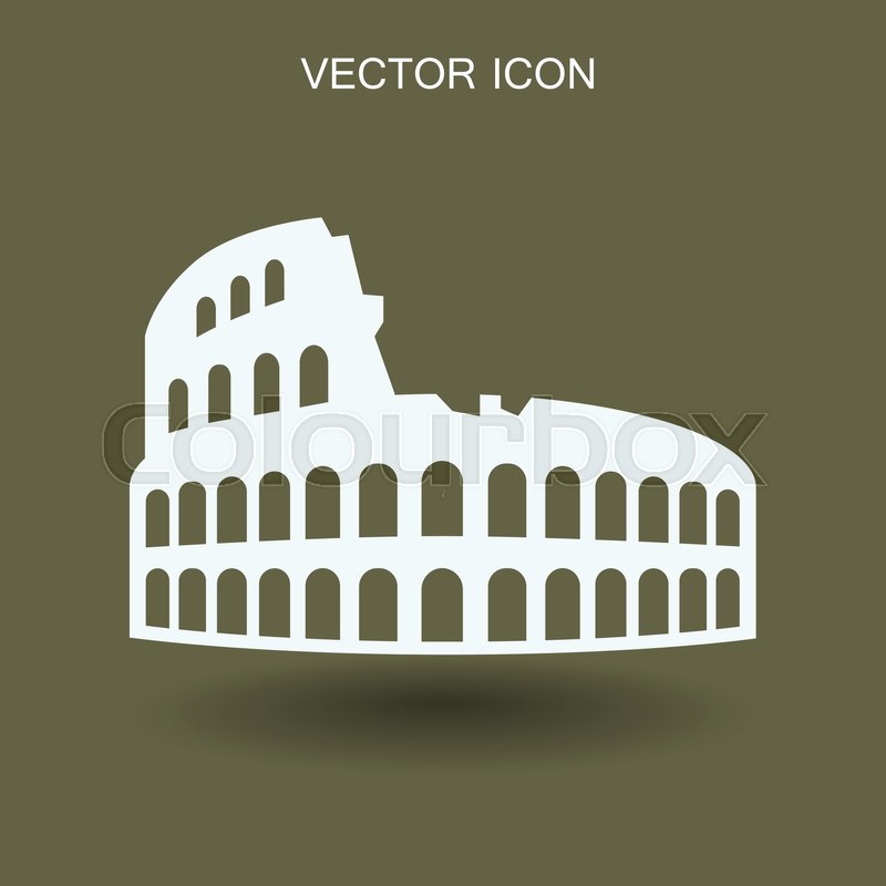800x800 Colosseum Vector Illustration Stock Vector Colourbox