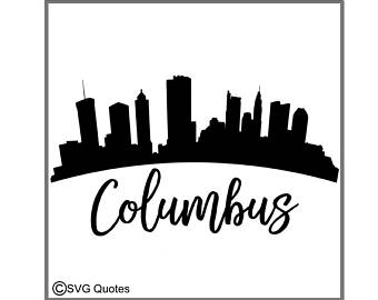 340x270 Collection Of 'columbus Skyline Silhouette' Download More Than