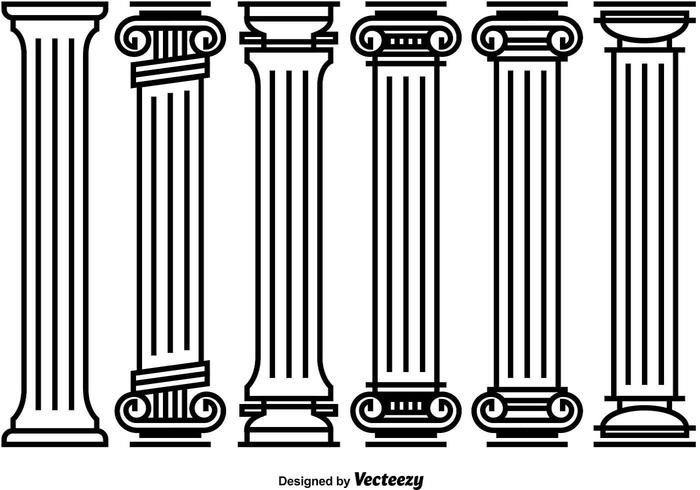 700x490 Decorative Roman Pillar Vectors