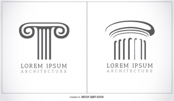 345x200 Doric Column Free Vector Graphic Art Free Download