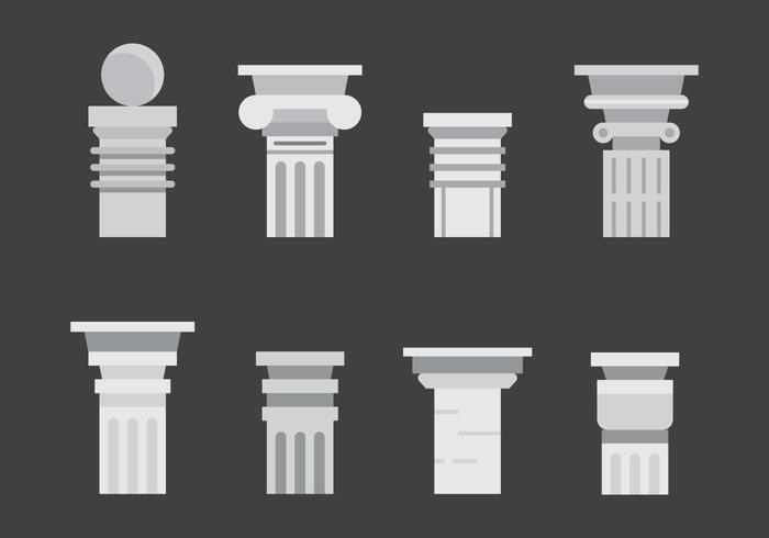 700x490 Free Roman Pillar Vector Icons