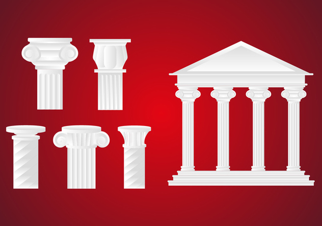 632x443 Roman Pillar Illustration Vector Free Vector Download