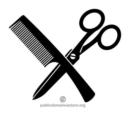 500x500 Comb And Scissors