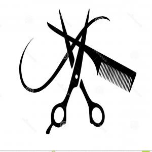 300x300 Hair And Scissors Vector Clipart Geekchicpro