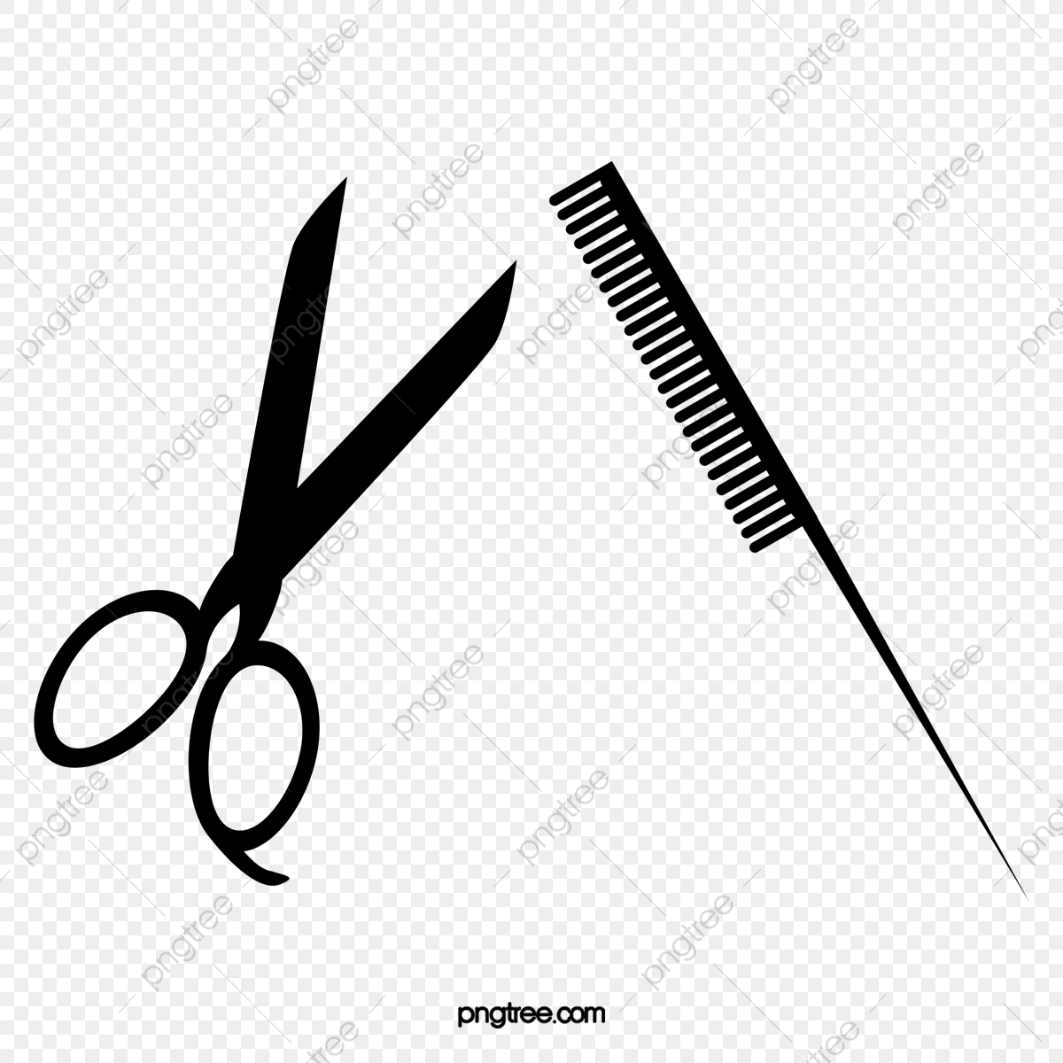1200x1200 Vector Scissors Comb, Comb Clipart, Scissors, Comb Png Transparent