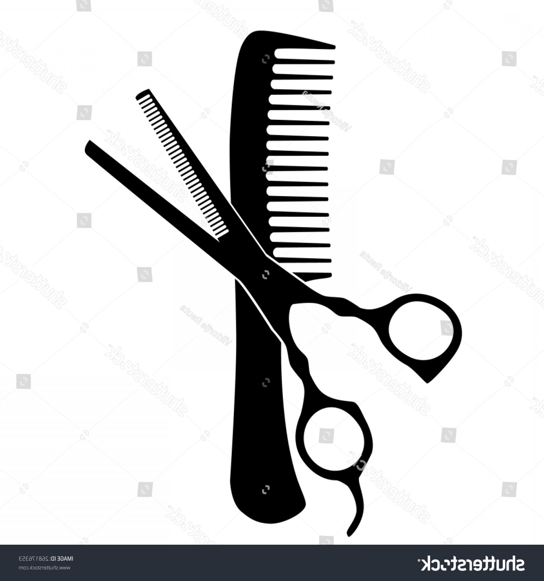 1800x1920 Black Silhouette Comb Scissors Vector Icon Geekchicpro