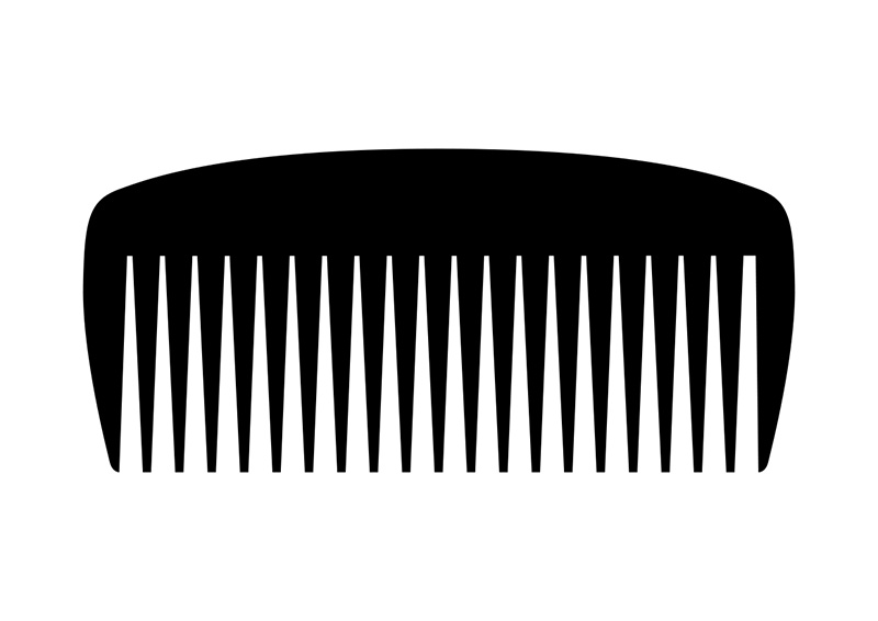800x566 Comb Vector Silhouette