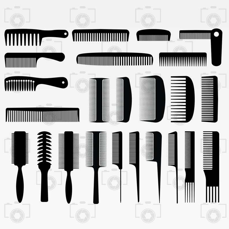 794x794 Comb Comb Vector Comb Silhouette Digital Clipart For Etsy