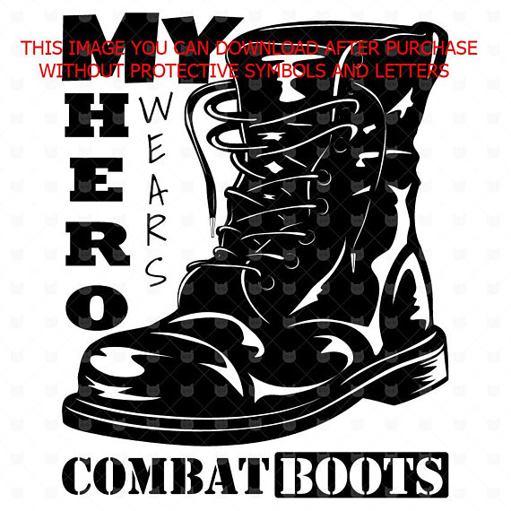 Combat Boots Vector