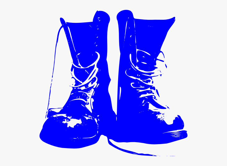 920x675 Blue Combat Boots Clip Art
