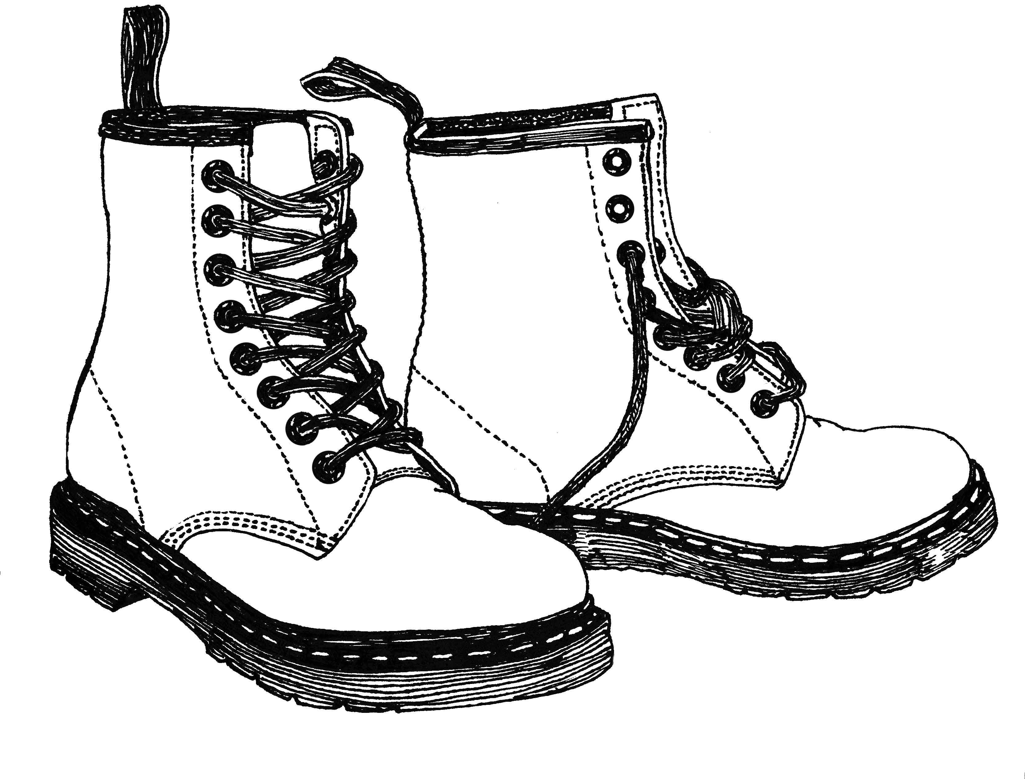 3332x2532 Huge Collection Of 'boots Drawing' Download More Than Images