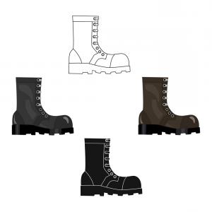 300x300 Army Combat Boots Icon In Cartoonblack Style Vector Newwaysys