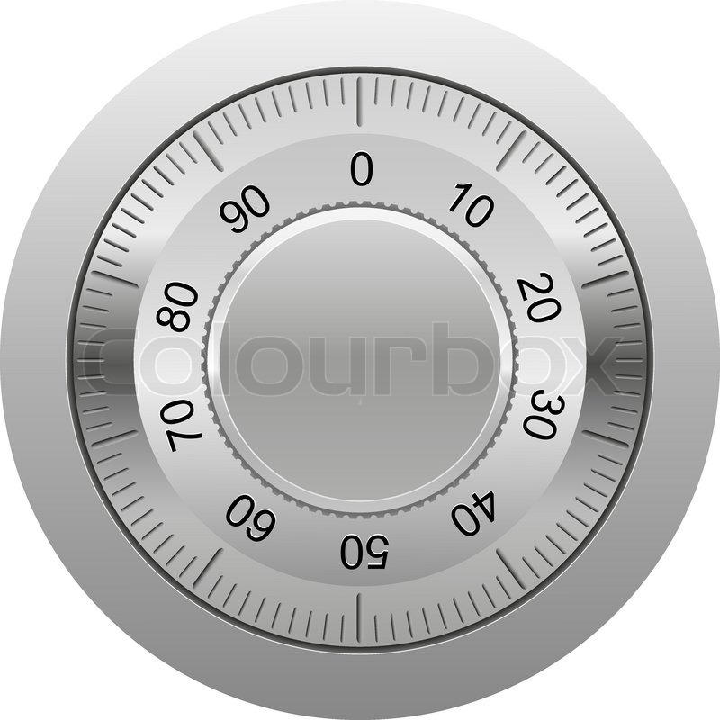 800x800 Combination Lock Vector Illustration Stock Vector Colourbox