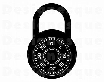 340x270 Lock Clipart Etsy