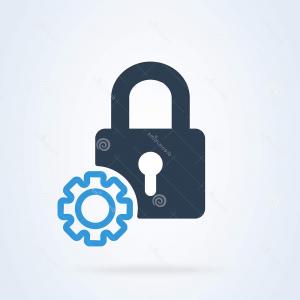 300x300 Photostock Vector Combination Lock Vector Illustration Wallkeeper