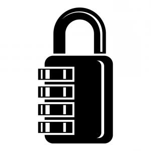 300x300 Close Up Of A Silver And Black Combination Padlock Gm Catchsplace