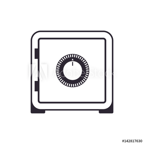 Strongbox Safe Combination Lock Vector Icon Illustration 500x500 Strongbox Safe Combination Lock Vector Icon Illustration