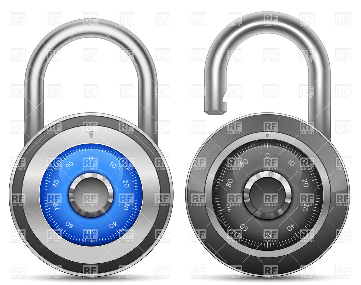 1200x948 Combination Lock Vector Image Of Objects Frbird