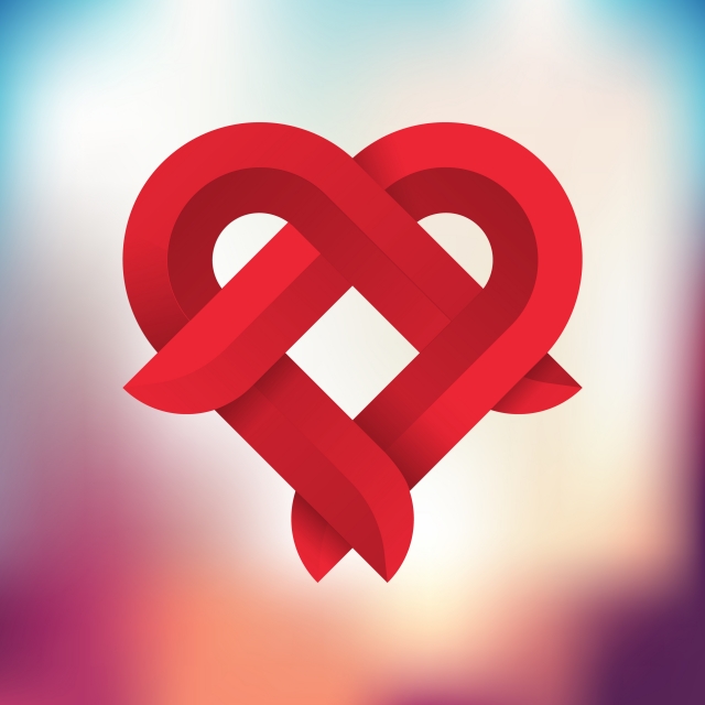 640x640 Combining Two Heart Objects Into One Becomes A Symbol Of Love