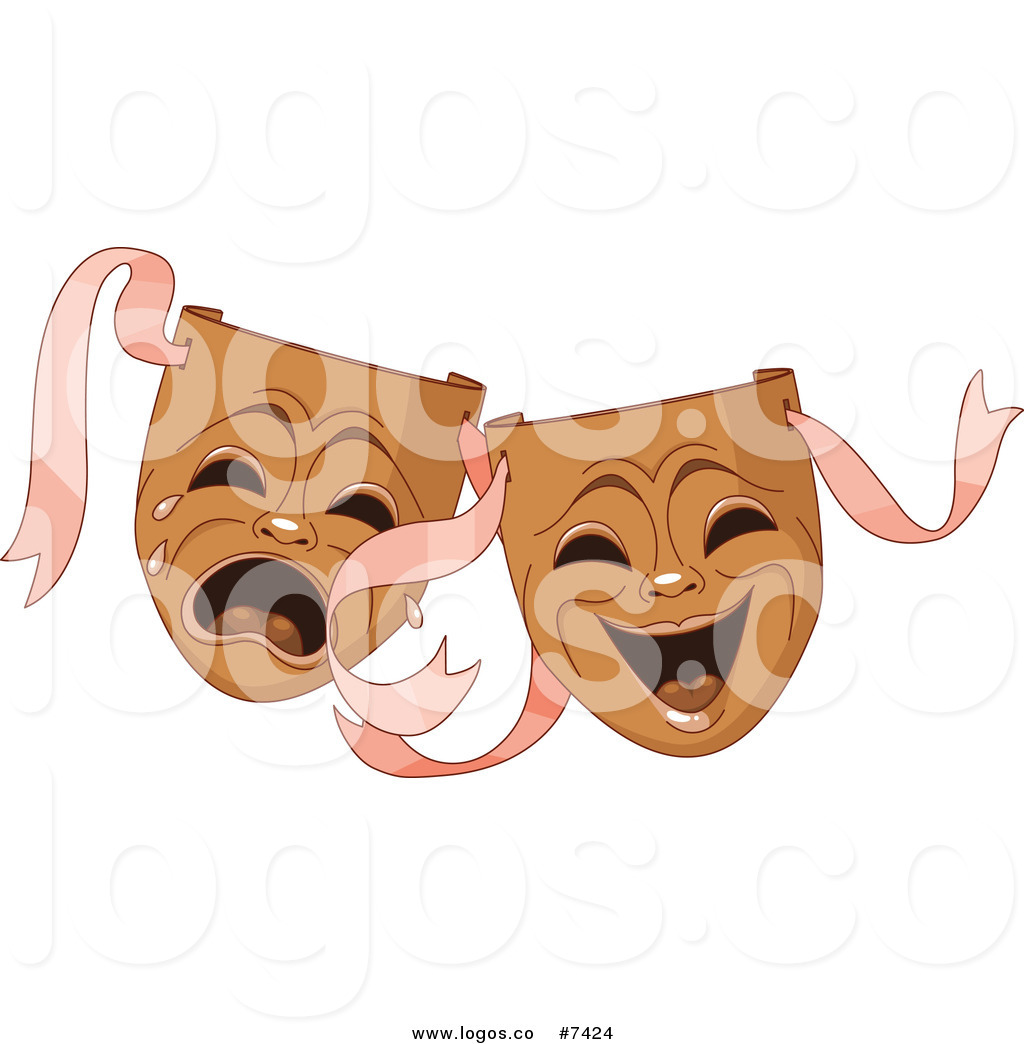 1024x1044 Royalty Free Clip Art Vector Logo Of Theater Tragedy Comedy Masks