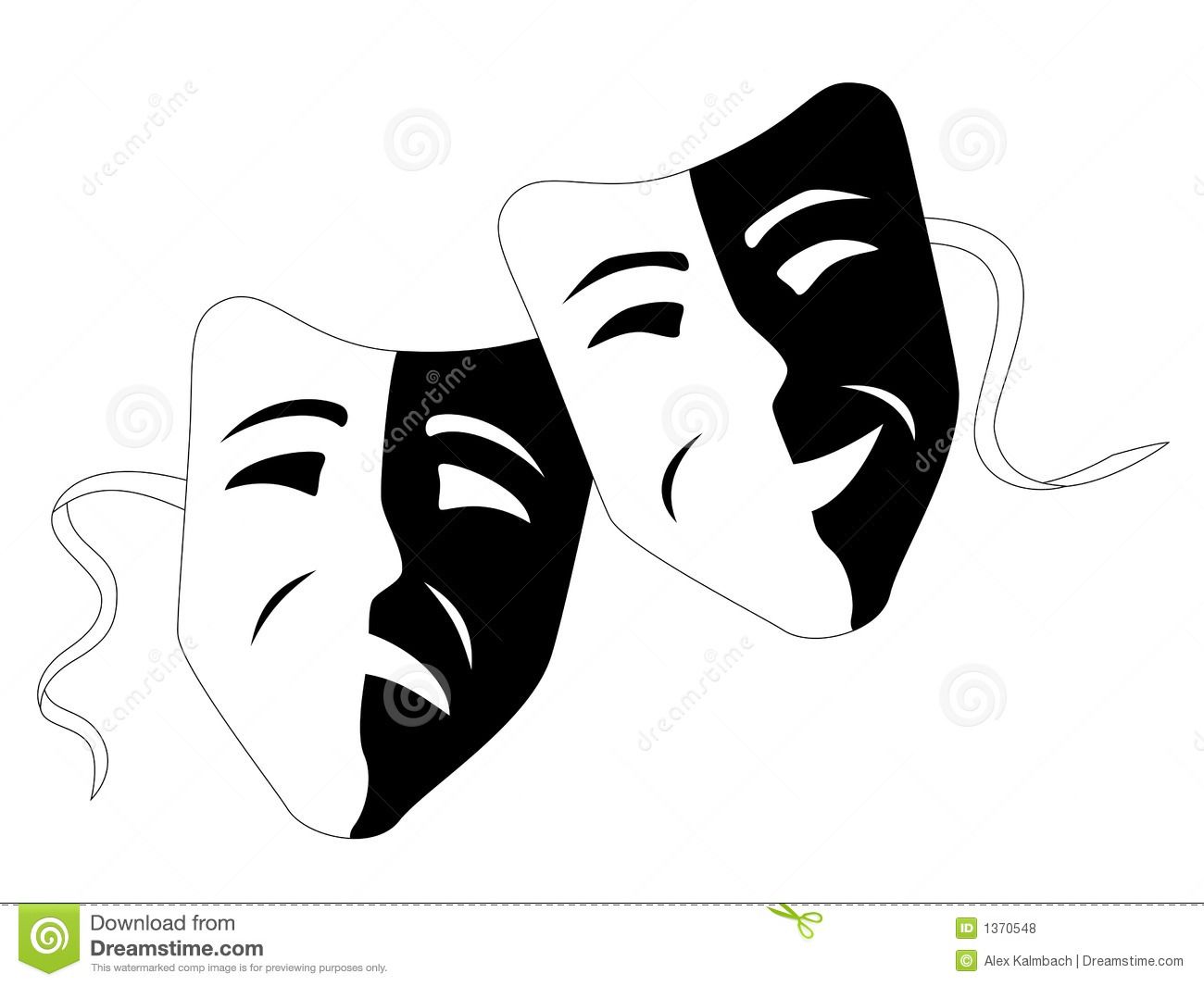 1300x1065 Theatre Comedy Tragedy Masks Stock Illustrations Theatre