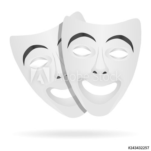 500x500 Template Blank White Mask Theaters Realistic Empty Mock Up White