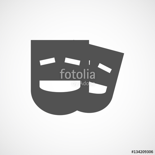 500x500 Black Comedy Mask Stock Image And Royalty Free Vector