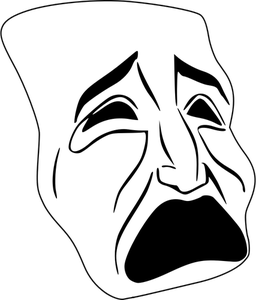 256x300 Comedy Tragedy Mask Clip Art Free