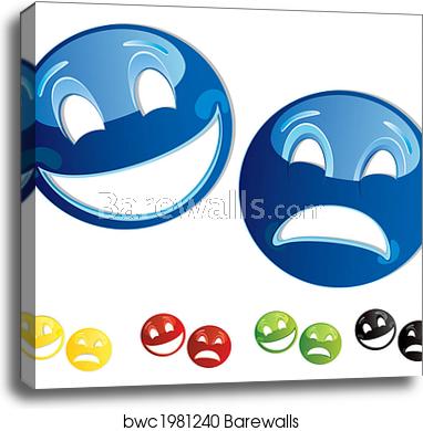 382x390 Comedy Tragedy Masks, Canvas Print Barewalls Posters Prints