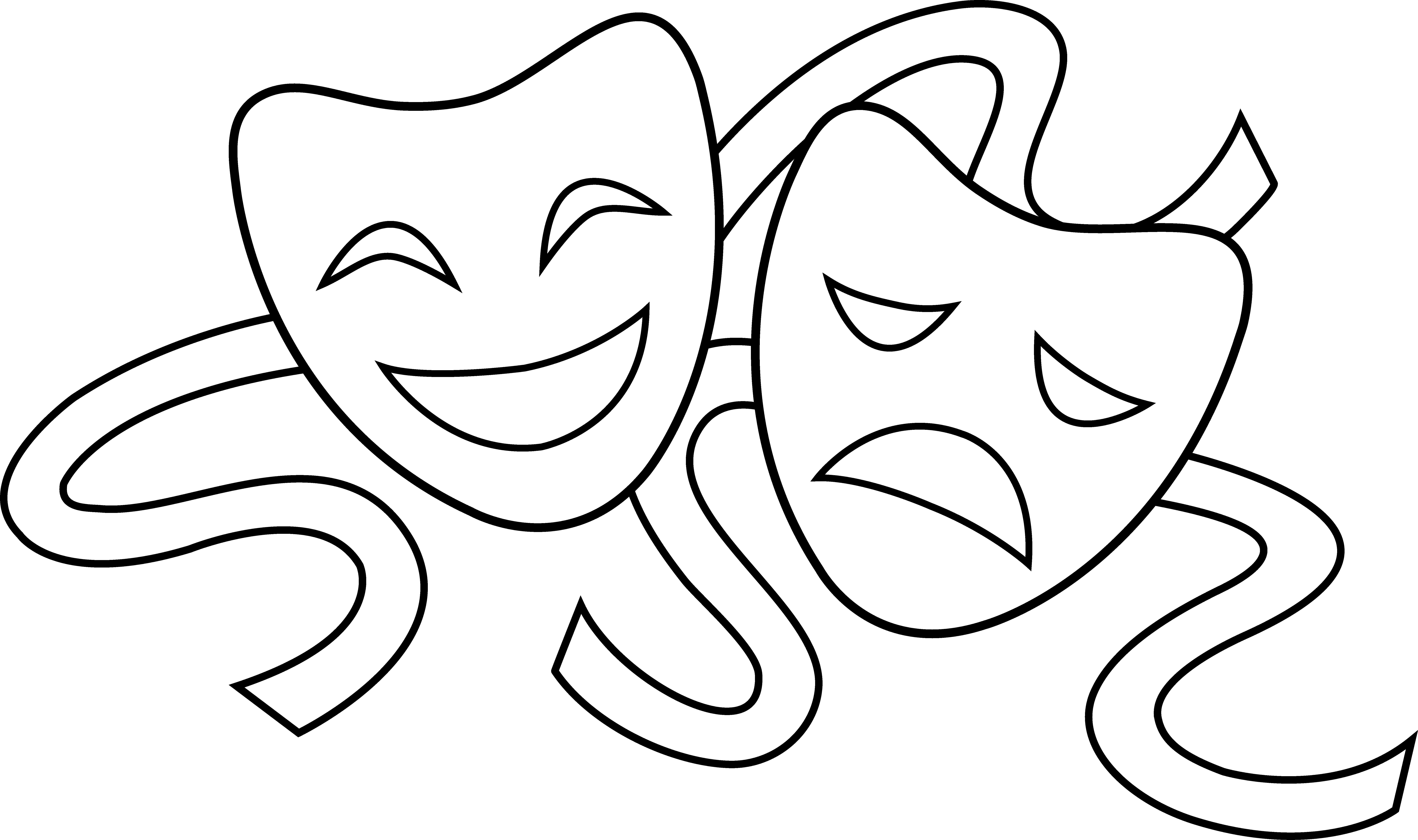 8747x5185 Theatre Mask Clipart Png And Cliparts For Free Download
