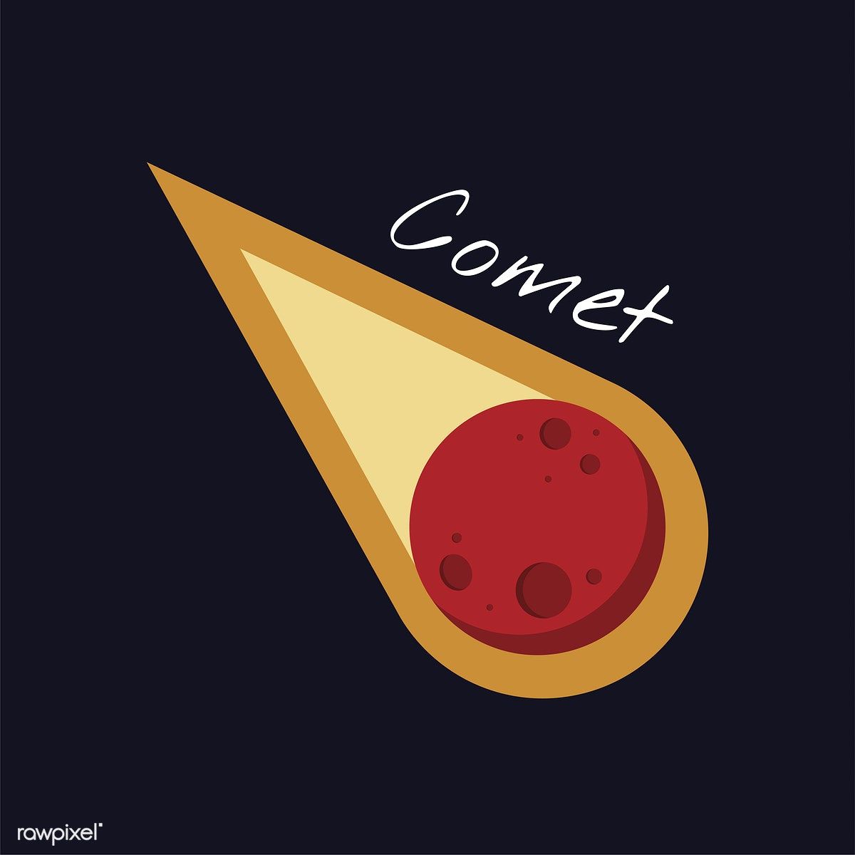 1200x1200 A Comet Vector Free Image