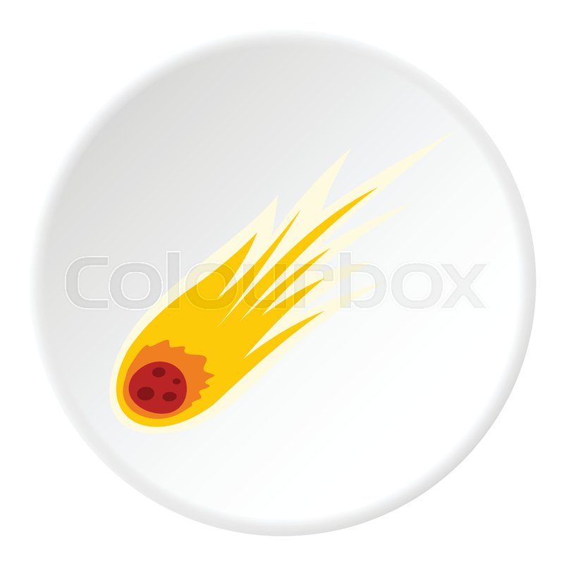 800x800 Comet Icon Flat Illustration Of Comet Stock Vector Colourbox
