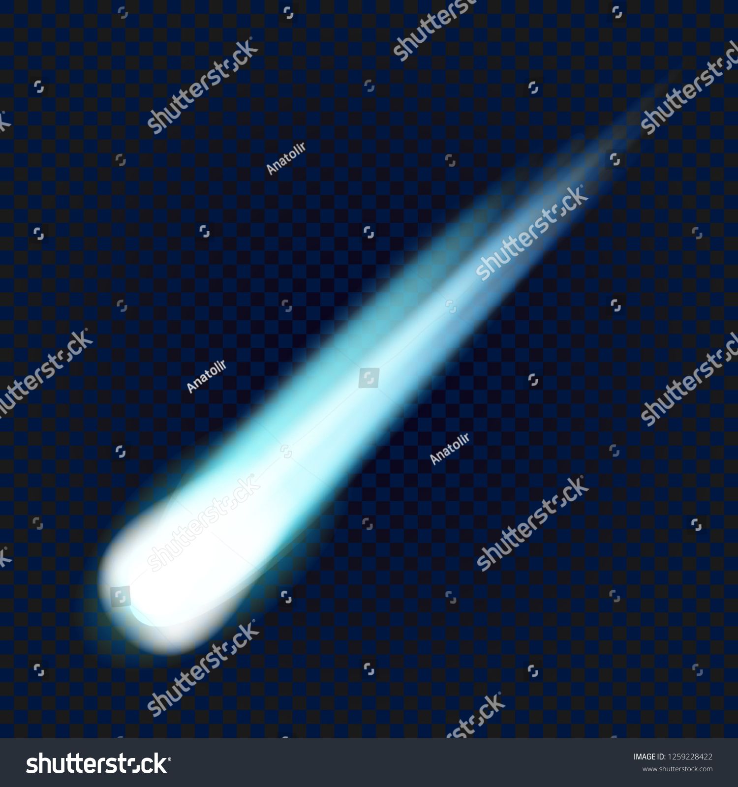 1500x1600 Flying Comet Icon Realistic Illustration Of Flying Comet Vector