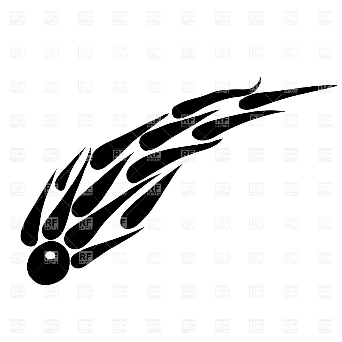 1200x1200 Flying Symbolic Comet Or Meteorite Vector Image Of Backgrounds