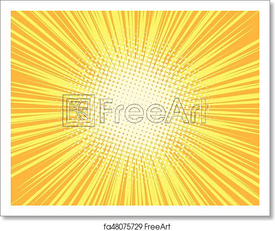 Free Art Print Of Orange Rays Pop Art Comic Background Orange 560x470 Free Art Print Of Orange Rays Pop Art Comic Background Orange