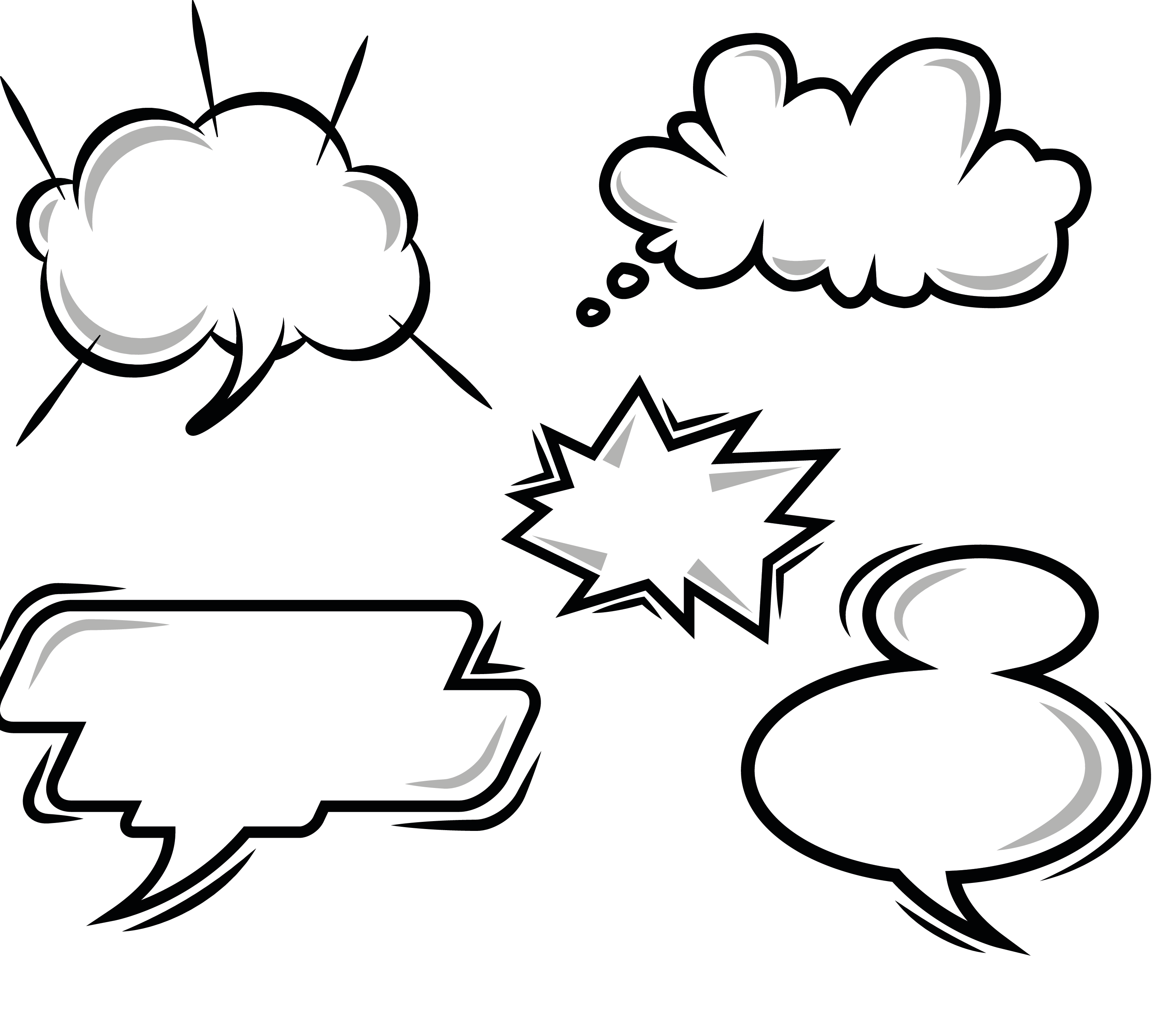 3119x2687 Download Explosion Comics Balloon Vector Speech Dialog Cartoon