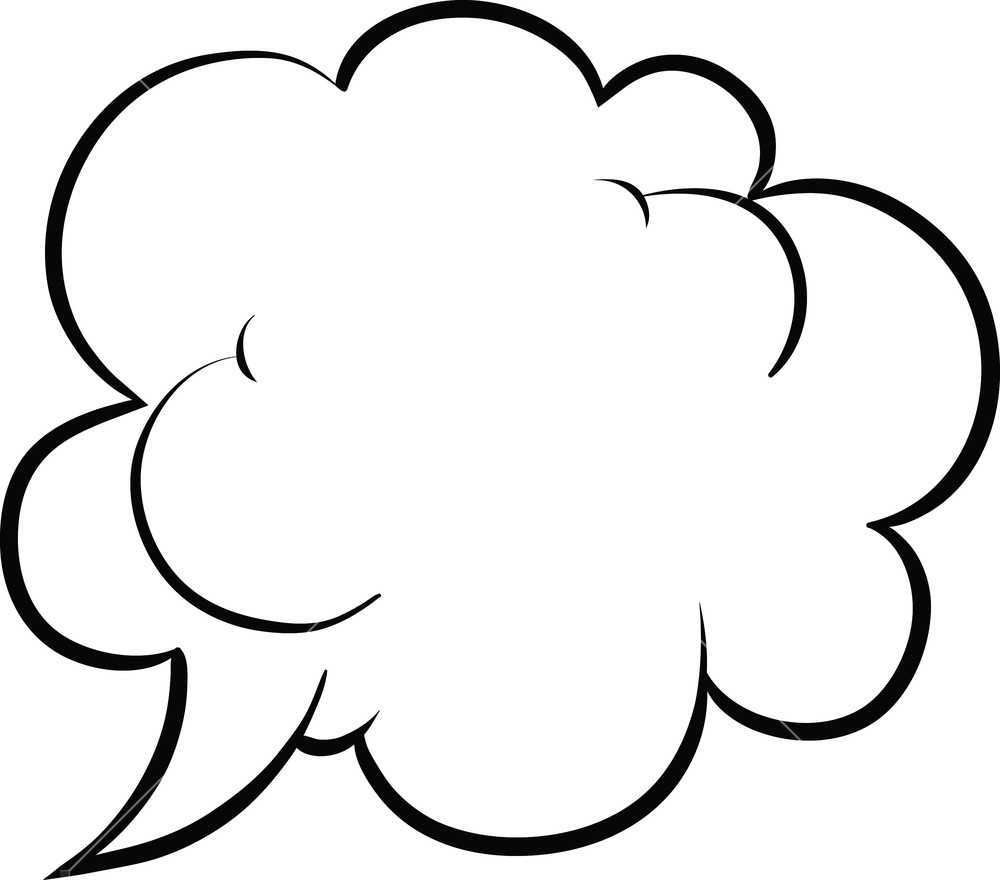 1000x880 Comic Bubble Vector Element Royalty Free Stock Image