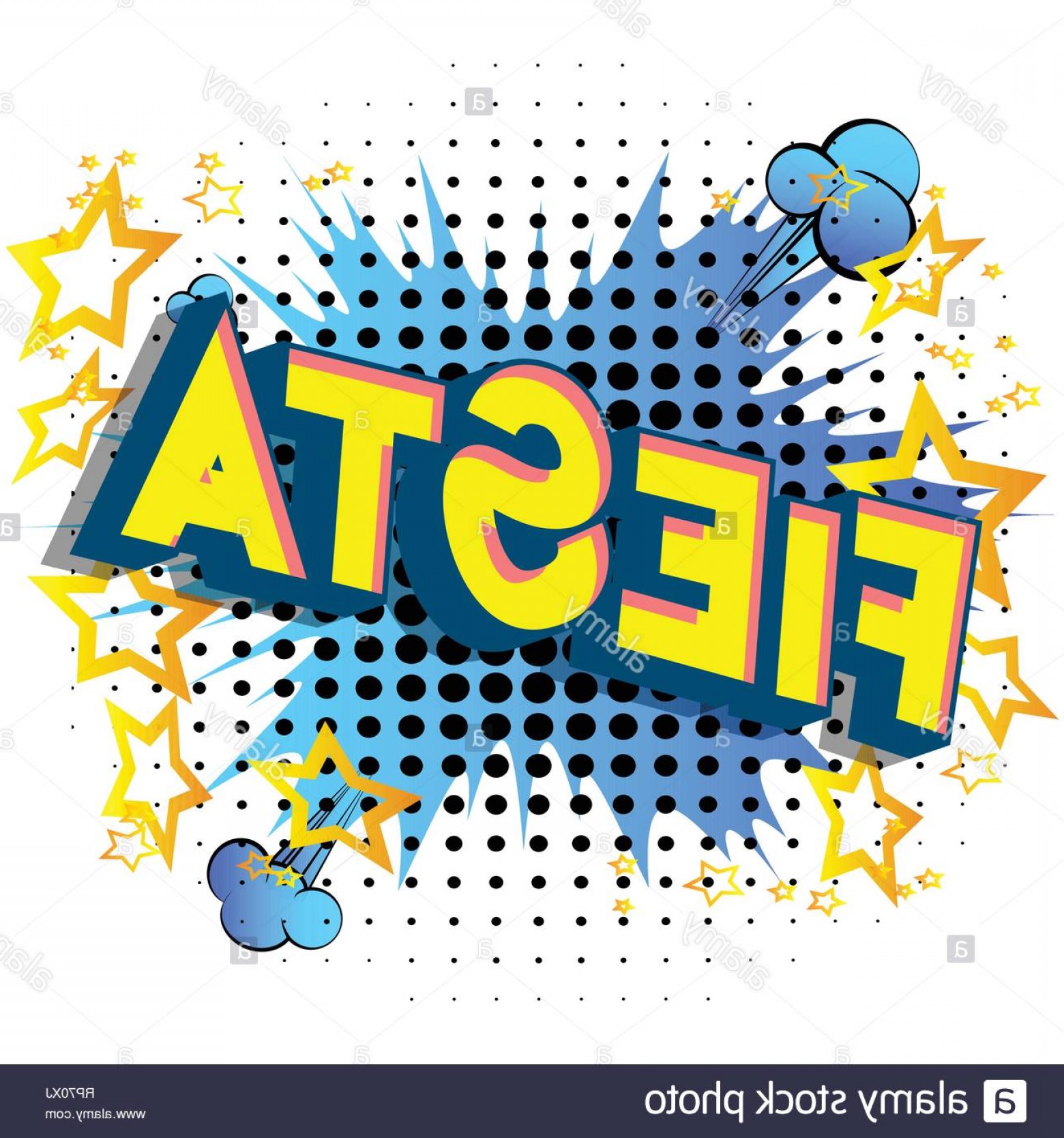 Fiesta Vector Illustrated Comic Book Style Phrase On Abstract 1560x1668 Fiesta Vector Illustrated Comic Book Style Phrase On Abstract