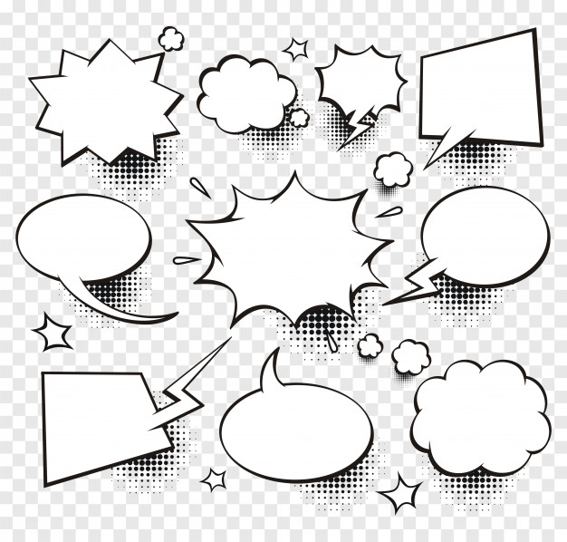 626x598 Freehand Drawn Comic Book Speech Bubble Vector Premium Download