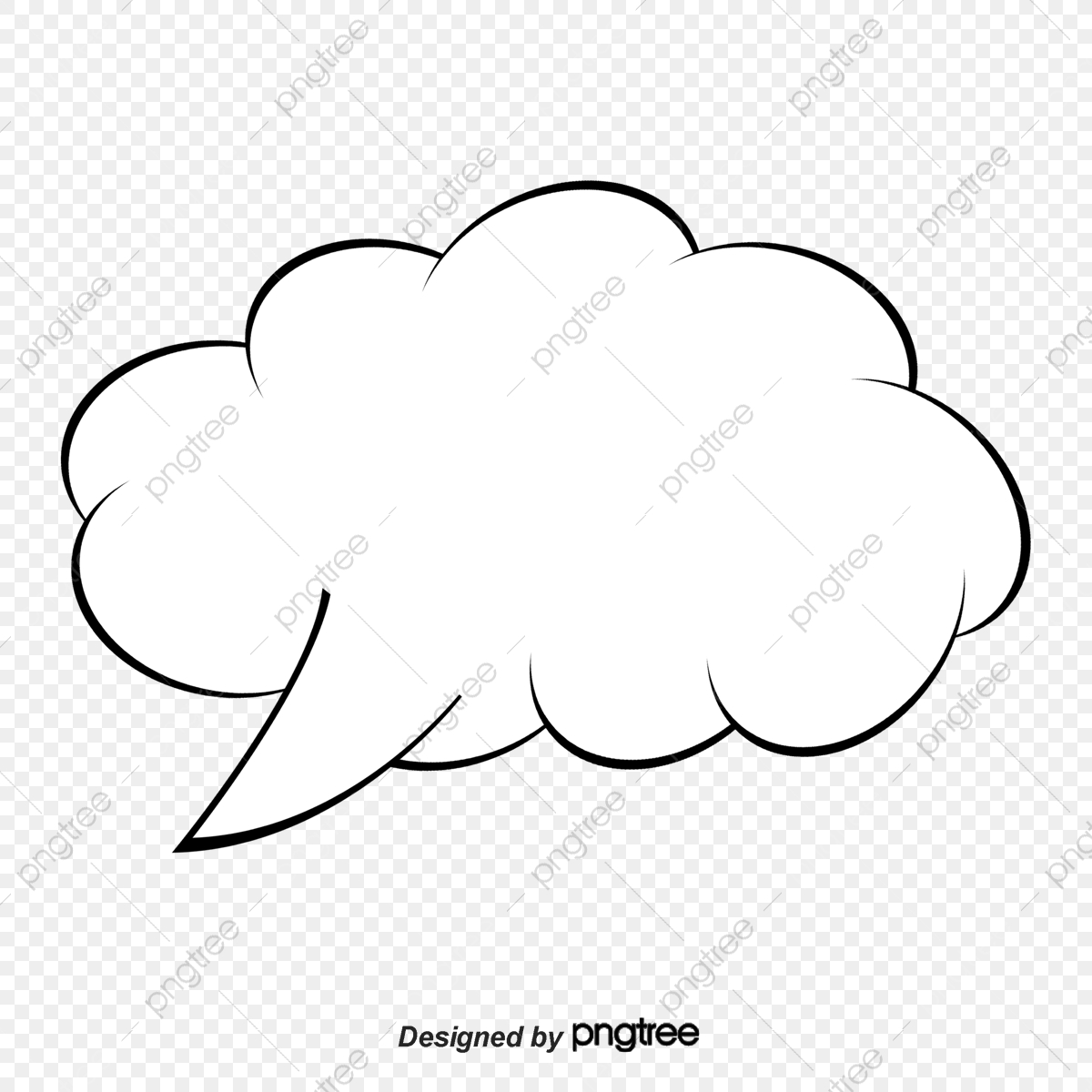 1200x1200 Language Comic Style Bubbles Vector Material, Dialog, Hand Painted